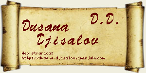 Dušana Đisalov vizit kartica
